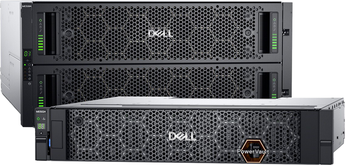 Varias soluciones de almacenamiento de datos de Dell